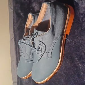 Aldo suede/denim summer dress shoe sz 12